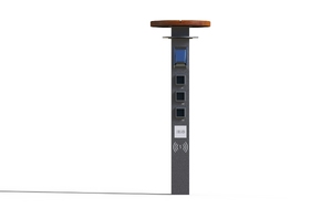 street furniture, other, bollard, 230v and/or usb socket, induction/qi charger, wifi station