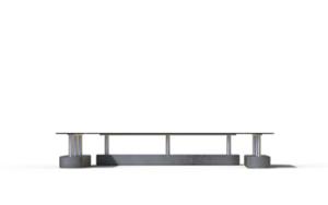 street furniture, bench, concrete, smooth concrete, hpl, modular
