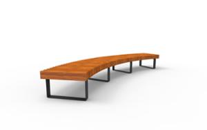 street furniture, vertical planks, horizontal planks, bench, modular, curved, wood seating