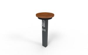 street furniture, other, bollard, 230v and/or usb socket, induction/qi charger, wifi station, wzór zastrzeżony