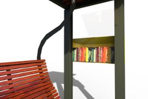 street furniture, community library, swing, other, seating, chaise longue, pergola, strefa relaksu, high backrest