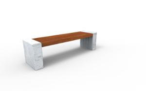 street furniture, concrete, smooth concrete, planter, bench, wood seating