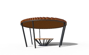 street furniture, other, pergola, curved, table
