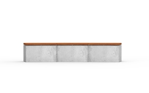 street furniture, concrete, smooth concrete, price per metre, length measured on longer side, bench, seating, curved