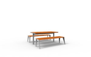 street furniture, picnic set, bench, wood seating