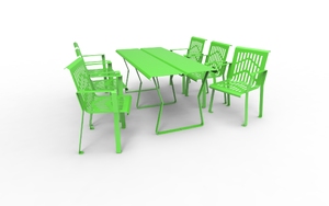 street furniture, seating, chair, for single person, picnic set, obrotowa szachownica, steel backrest, steel seating, table, chess
