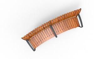 street furniture, seating, wood backrest, wood seating, vintage
