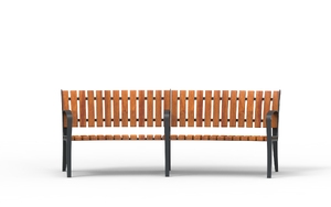 street furniture, seating, wood backrest, wood seating, vintage