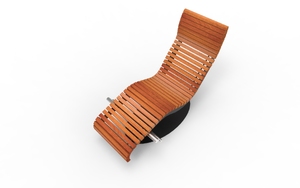 street furniture, seating, amortyzowane, chaise longue