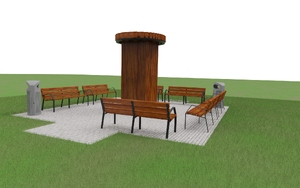 street furniture, other, leasure and rest, soniczna tężnia solankowa/ tężnie
