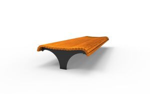 street furniture, bench, double-sided , armrest, wood seating, vintage