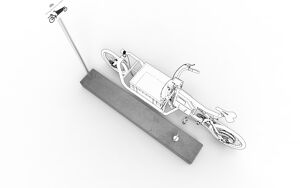 street furniture, bicycle stand, easy installation, rower cargo, free-standing
