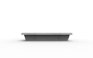 street furniture, planter, bench, concrete, smooth concrete, modular, curved