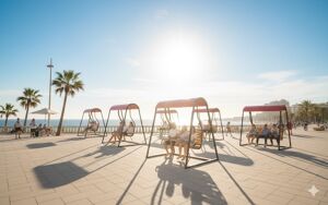 street furniture, other, seating, solar, leasure and rest, swing, solarna listwa smartbeam