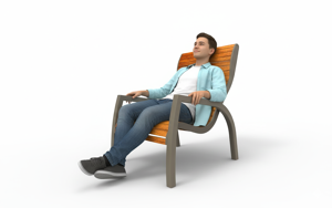 street furniture, seating, chaise longue