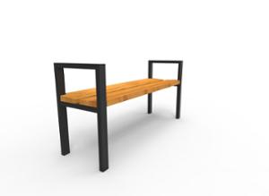 street furniture, bench, logo, armrest, wood seating