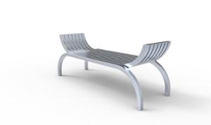 street furniture, bench, armrest, steel seating
