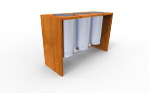 street furniture, litter bin, full segregation, modular