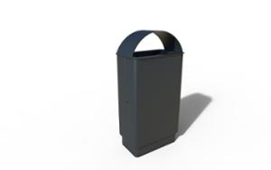 street furniture, litter bin, for warsaw, safety ashtray, rectangular