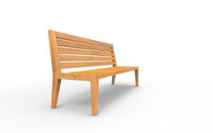 street furniture, wood, seating, wood backrest, wood seating