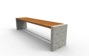 street furniture, granite, bench, wood seating