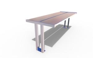 street furniture, other, steel, table