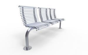 street furniture, seating, steel backrest, steel seating