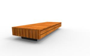 street furniture, bench, lighting, wood seating