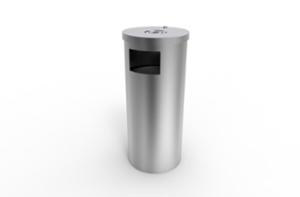 street furniture, litter bin, logo, safety ashtray, side aperture