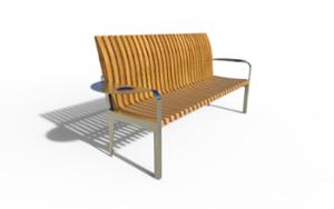 street furniture, seating, armrest, small table, scandinavian line