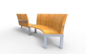 street furniture, seating, curved, scandinavian line