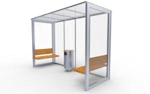 street furniture, other, steel, smoking booth, glass, canopy