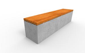 street furniture, concrete, smooth concrete, bench, wood seating