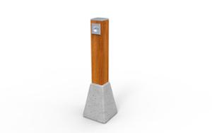 street furniture, concrete, smooth concrete, 230v and/or usb socket, other, bollard, wifi station