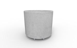 street furniture, concrete, smooth concrete, planter, mobile (pallet jack compatible)