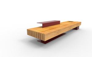 street furniture, vertical planks, planter, 230v and/or usb socket, bench, seating, wood seating