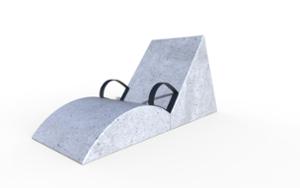 street furniture, concrete, smooth concrete, seating, chaise longue, armrest