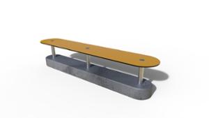 street furniture, concrete, smooth concrete, hpl, bench, modular