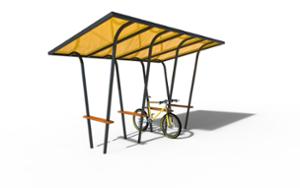 street furniture, with bike frame protection, bicycle stand, bicycle canopy