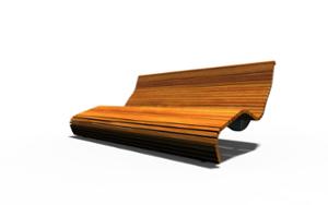 street furniture, seating, chaise longue, rotatable, wood backrest, wood seating, high backrest