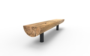 street furniture, bench, kłoda, wood seating
