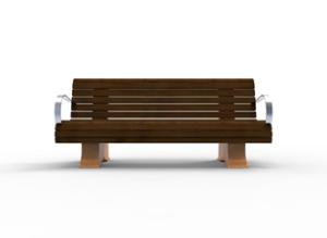 tänavamööbel, iste, betoon, sile betoon, puidust seljatugi, käetugi, puidust iste, retro