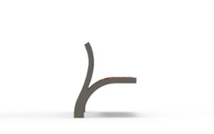 tänavamööbel, iste, logo, puidust seljatugi, puidust iste