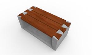 tänavamööbel, pink, betoon, sile betoon, puidust iste