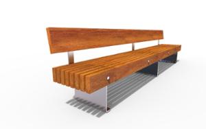 tänavamööbel, vertikaalsed plangud, iste, puidust seljatugi, puidust iste