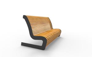 tänavamööbel, iste, puidust seljatugi, puidust iste, kõrge seljatugi