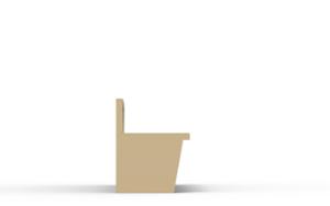tänavamööbel, iste, logo, terasest seljatugi, puidust iste, kõva pinnaga iste