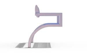 tänavamööbel, iste, logo, terasest seljatugi, käetugi, terasest iste