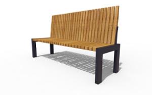 tänavamööbel, iste, puidust seljatugi, scandinavian line, puidust iste