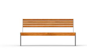 tänavamööbel, iste, logo, puidust seljatugi, puidust iste